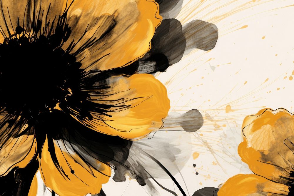 Flower backgrounds sunflower abstract.
