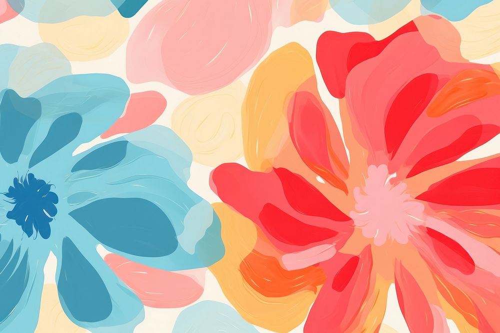 Memphis flower backgrounds abstract painting.