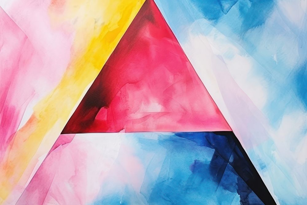 Triangle backgrounds abstract painting.