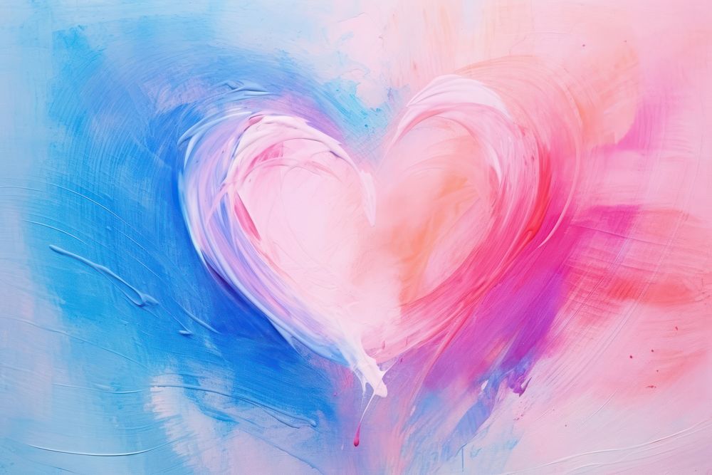 Heart backgrounds abstract painting.