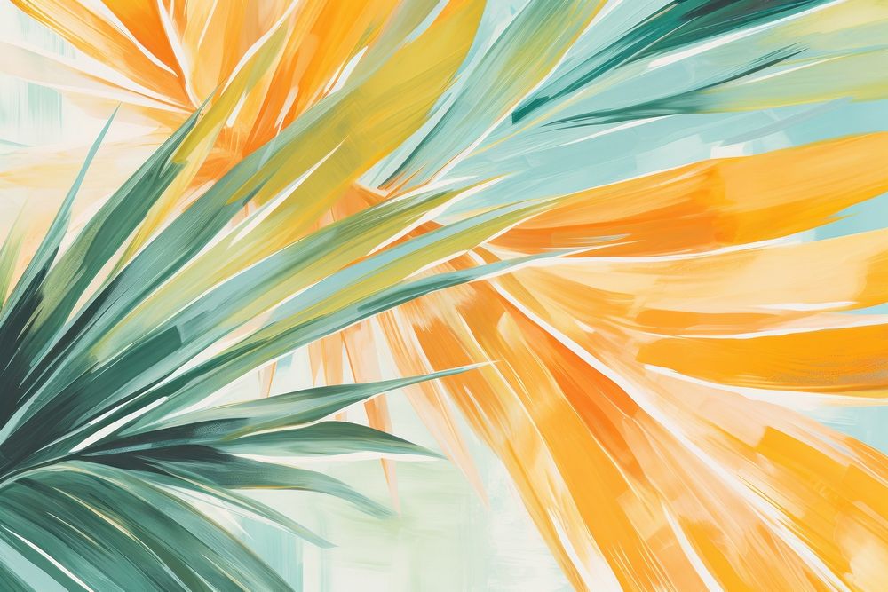 Palm tree backgrounds abstract painting.