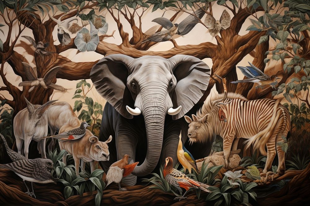 Animals wildlife elephant outdoors.