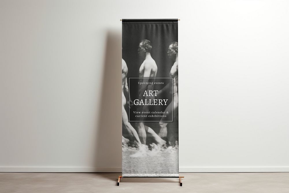 Art gallery roll up banner
