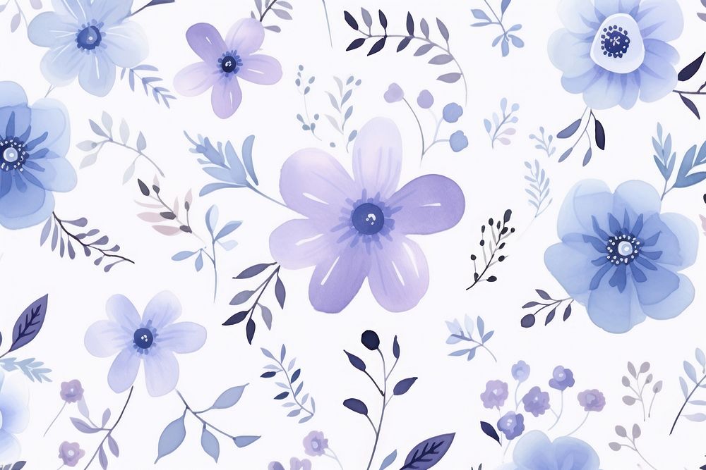 Watercolor flower pattern backgrounds abstract.