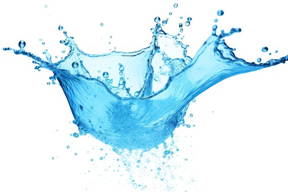 Water splash backgrounds blue white background.