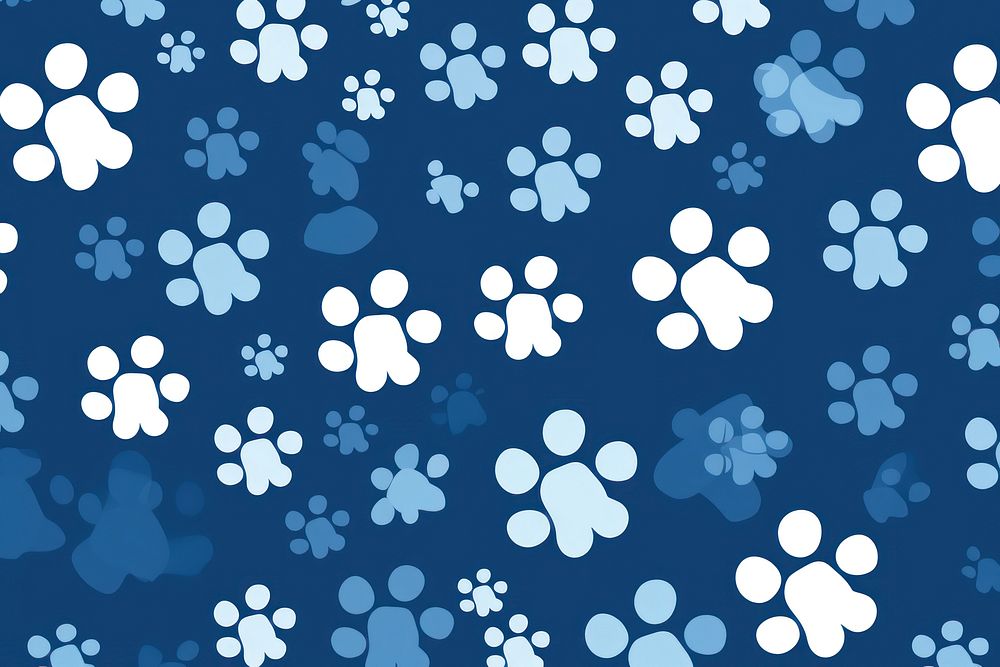Paw print pattern backgrounds snowflake.
