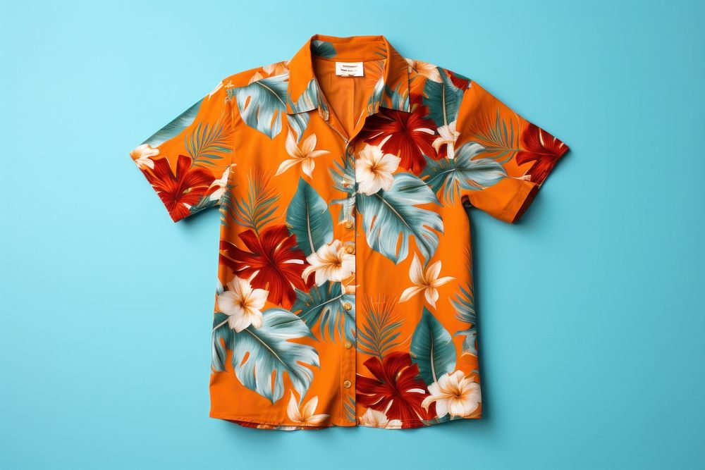 Hawaiian shirt sleeve freshness beachwear.