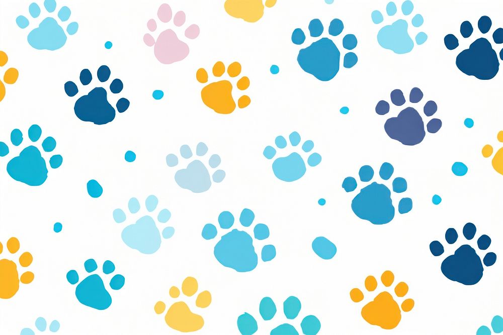 Paw print pattern footprint pet.