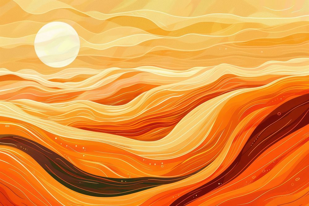 Illustration Create a captivating aerial shot of a desert backgrounds outdoors painting.