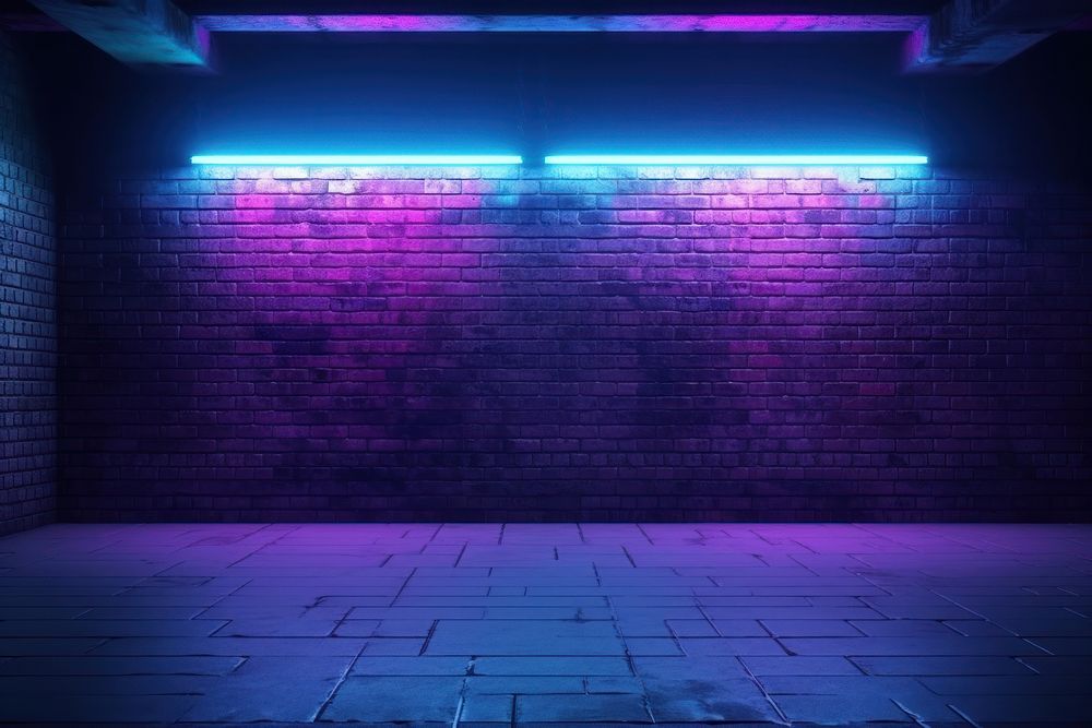 Street purple light lighting.
