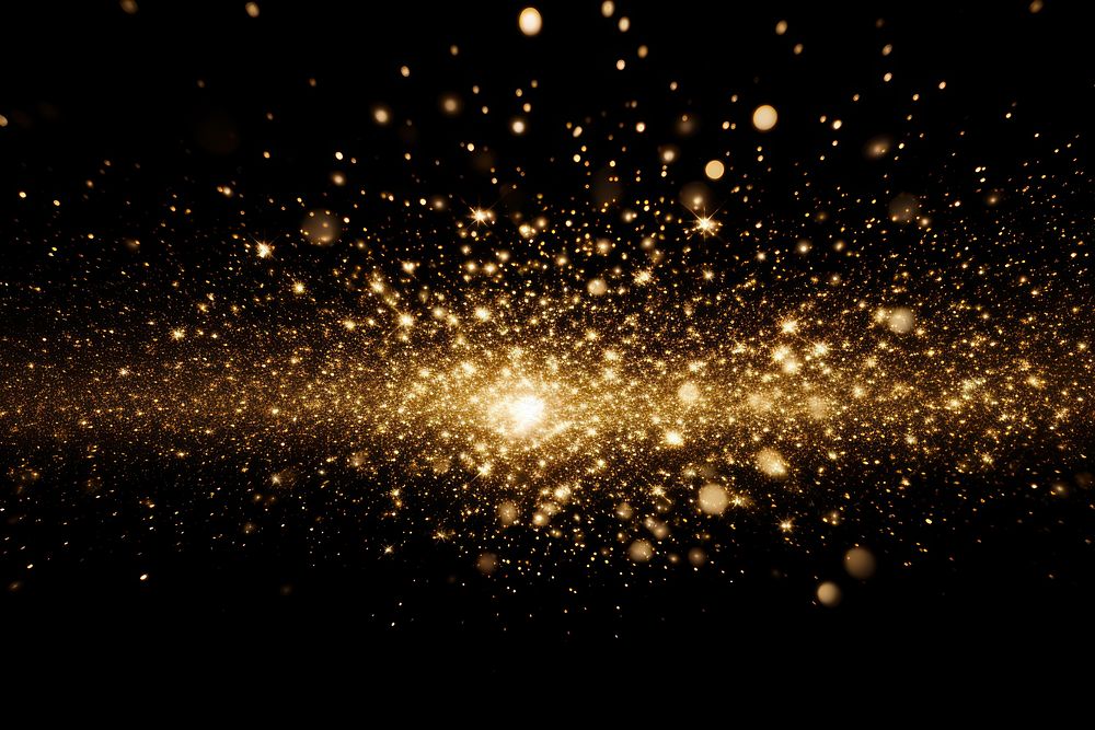 Gold dust light backgrounds astronomy.