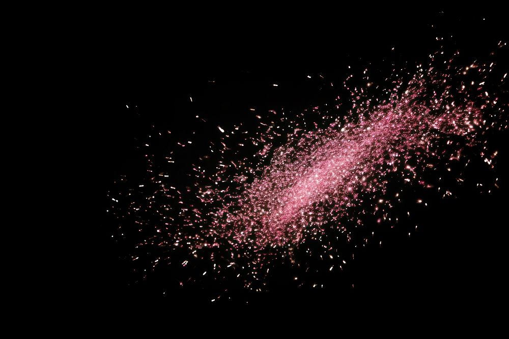 Pink Fairy dust astronomy fireworks outdoors.