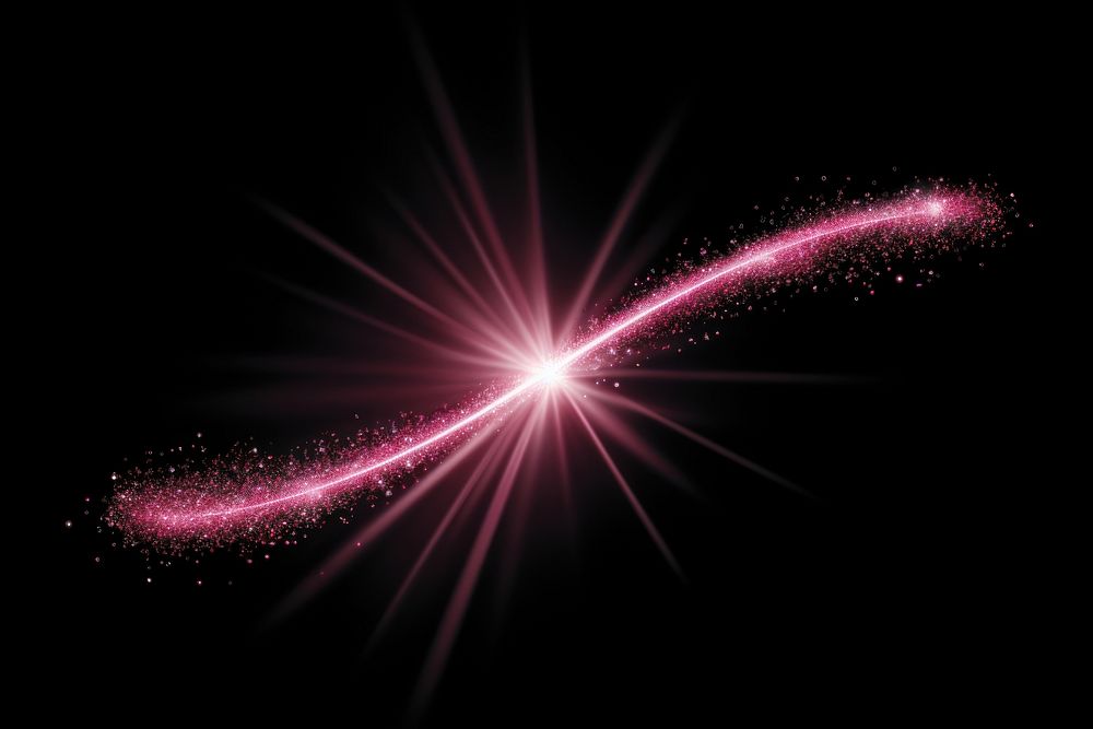 Pink Fairy dust light astronomy fireworks.