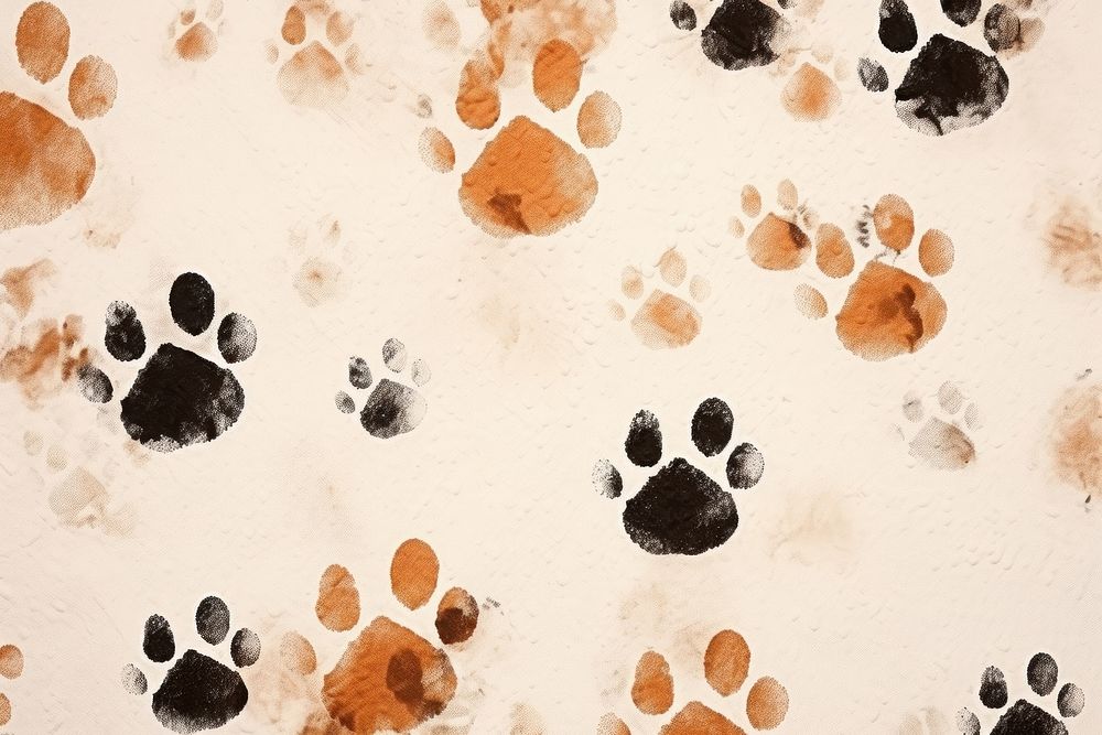 Paw print backgrounds brown dog.
