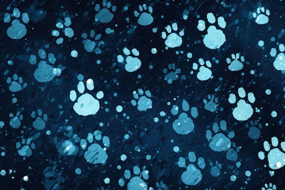 Paw print backgrounds pattern blue.