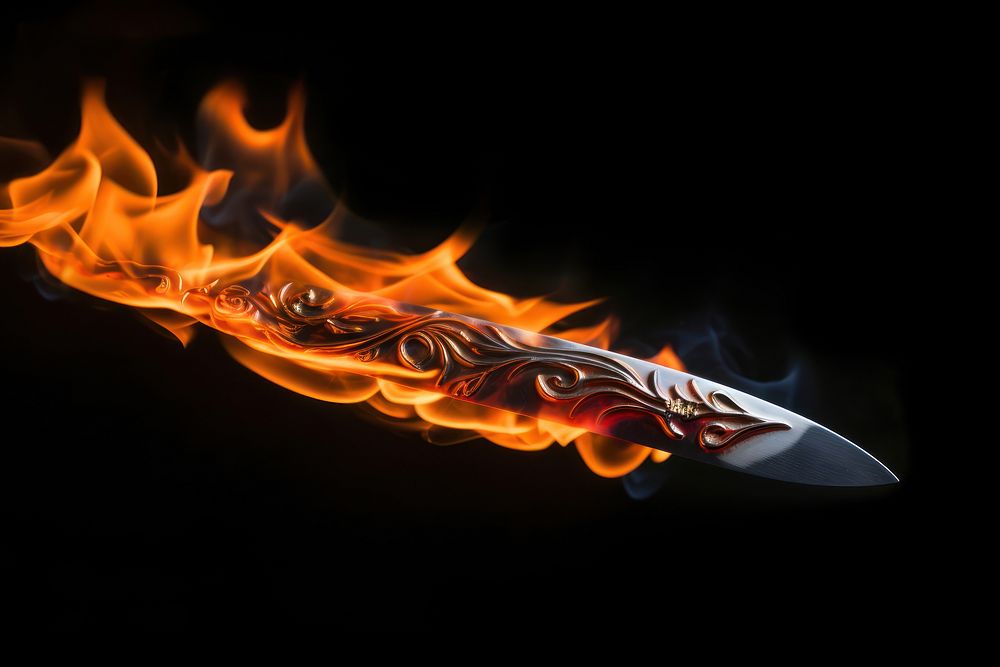 Knife fire weapon dagger.