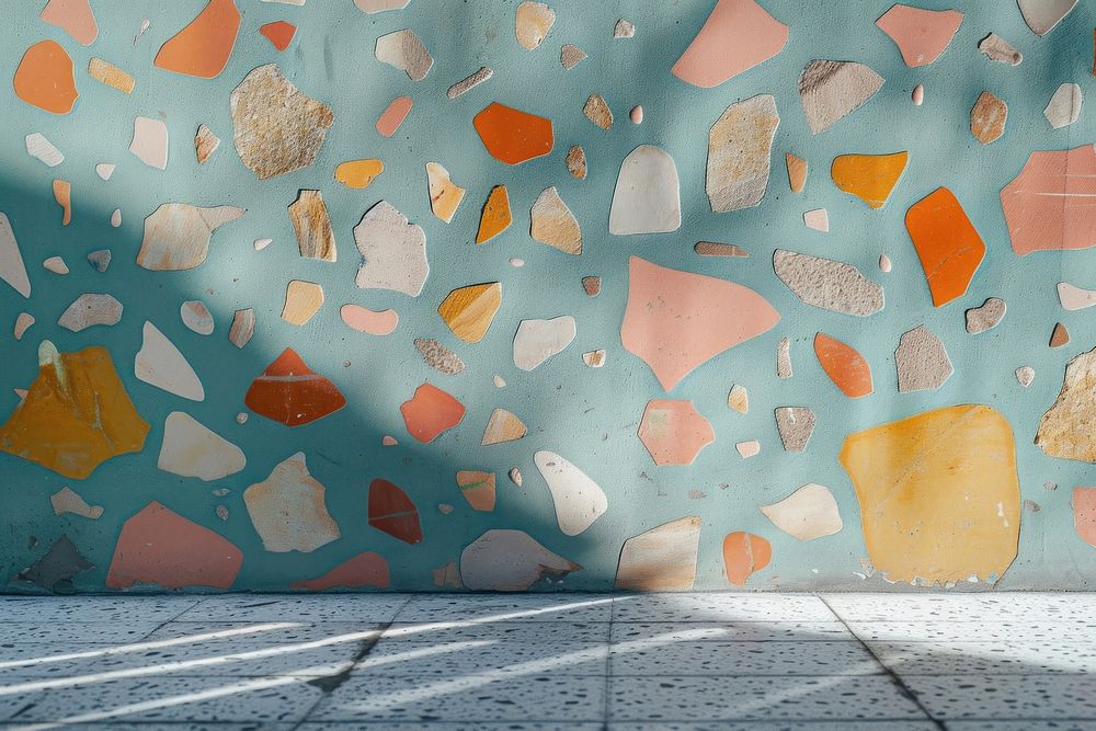 Terrazzo wall architecture backgrounds.