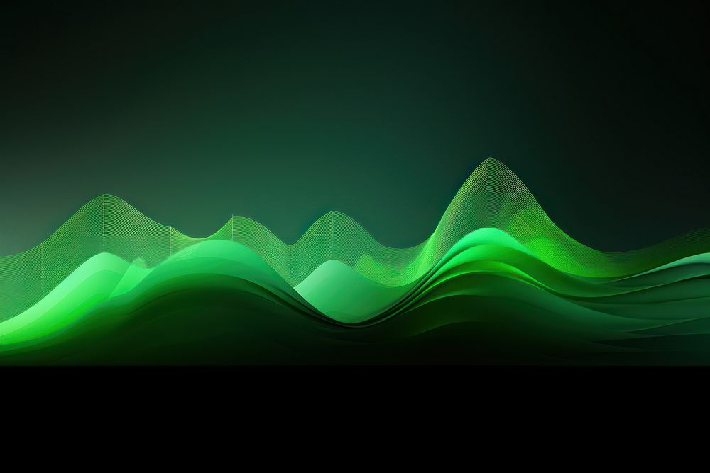 Green wave graph growth nature light backgrounds.