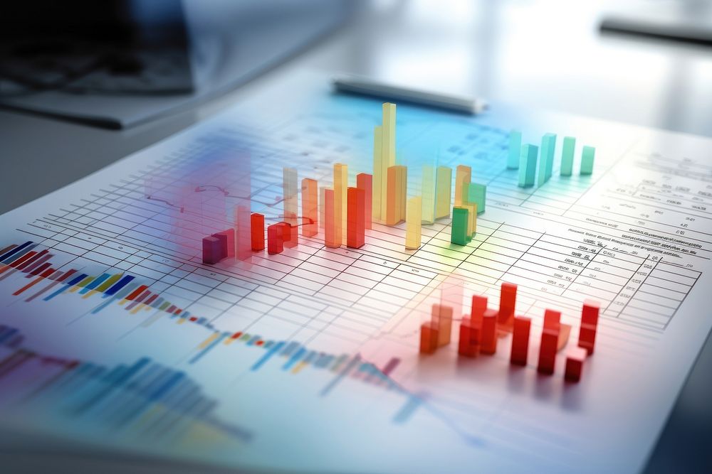 Finance plan chart graph technology investment.