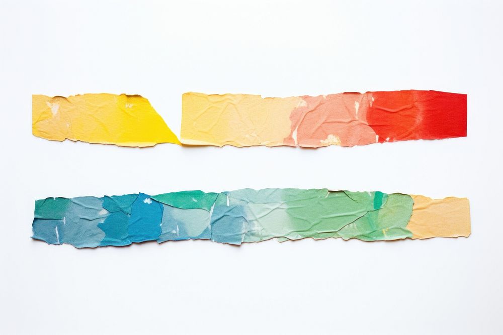 Colorful adhesive strip backgrounds art white background.
