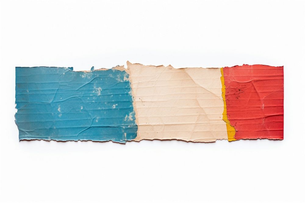 Colorful adhesive strip backgrounds paper white background.