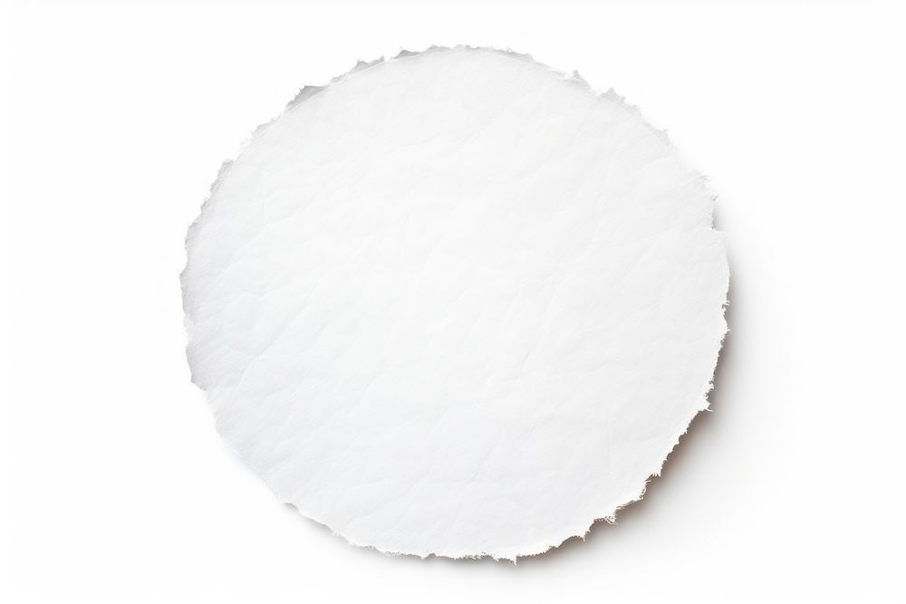 Circle adhesive strip paper white white background.
