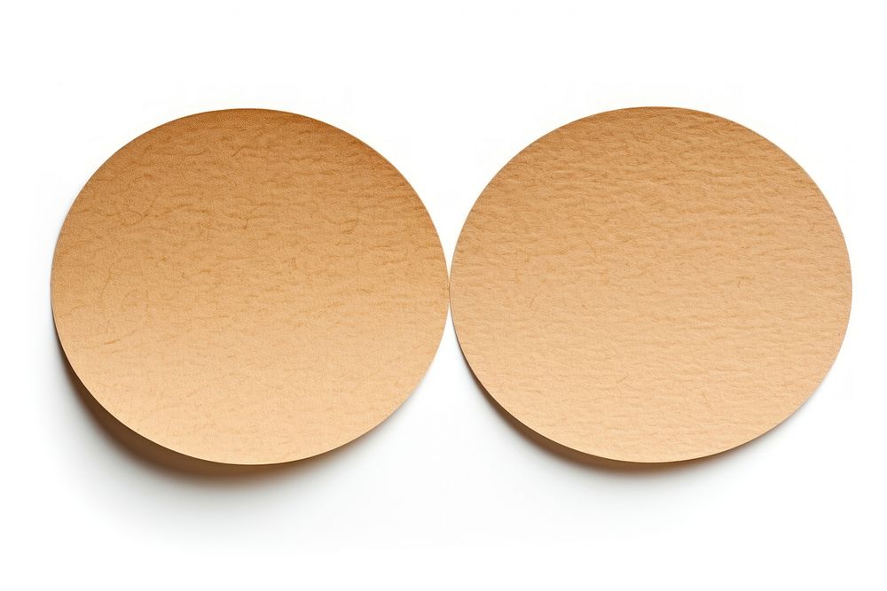 Circle shape adhesive strip white background simplicity cardboard.