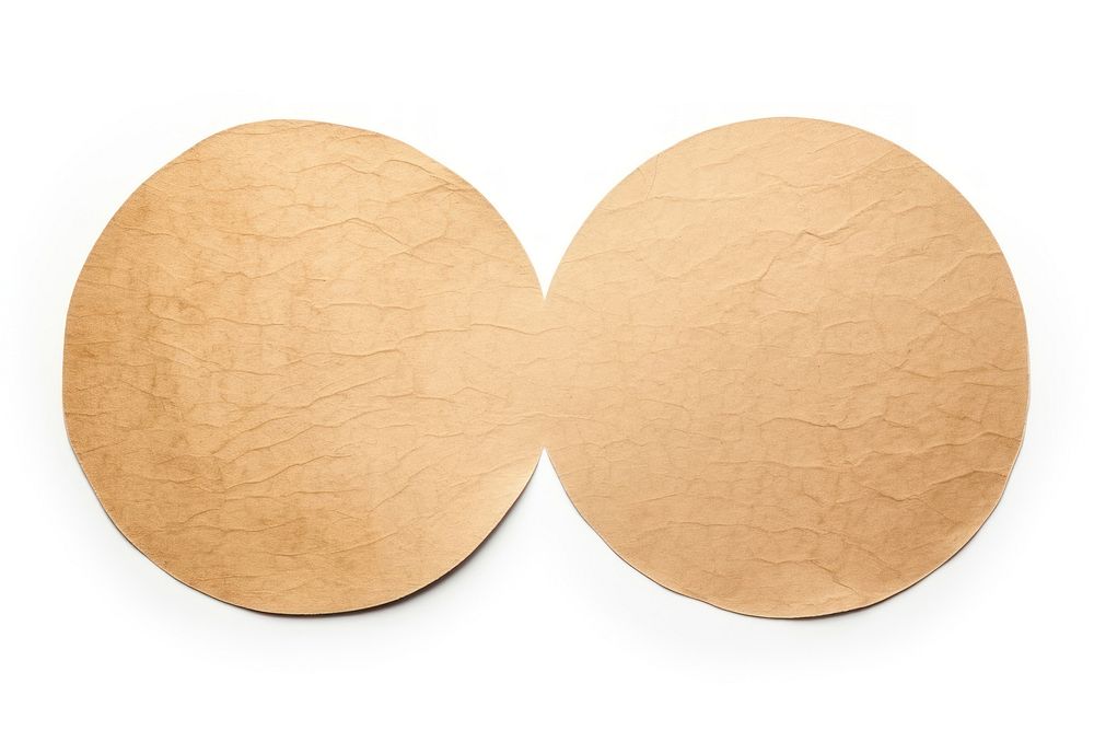 Circle shape adhesive strip white background simplicity cardboard.
