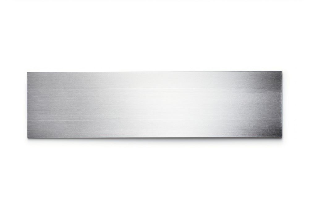 Aluminium adhesive strip white background simplicity rectangle.