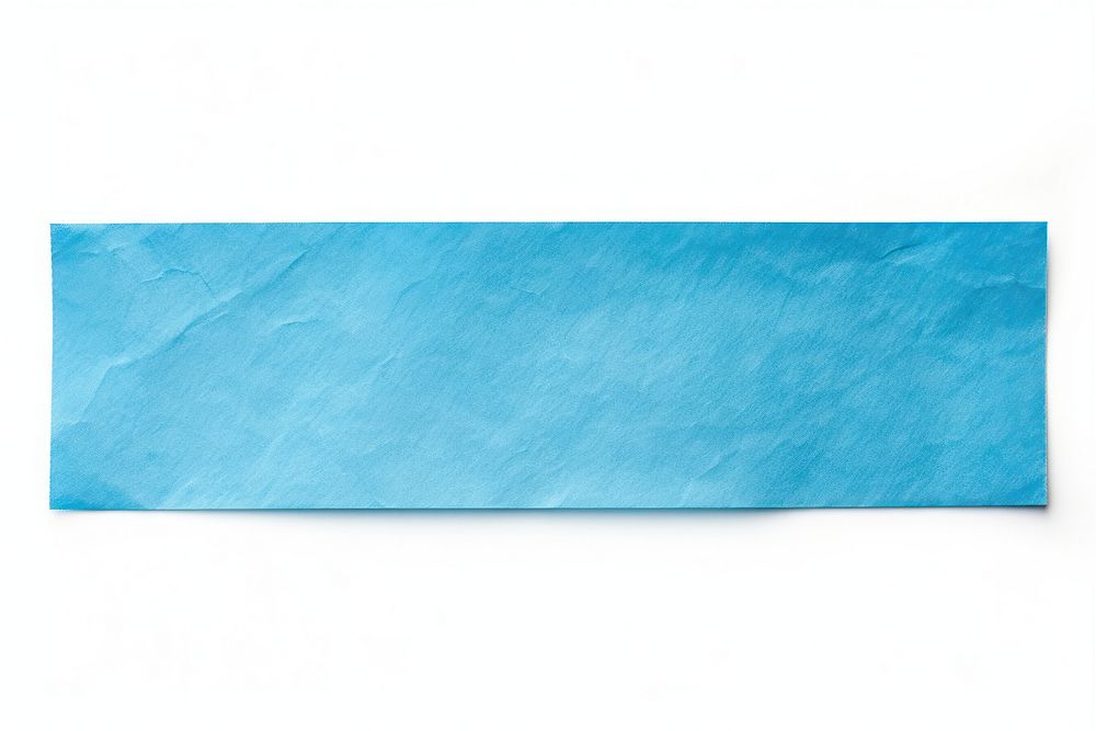Blue paper adhesive strip white background blackboard rectangle.