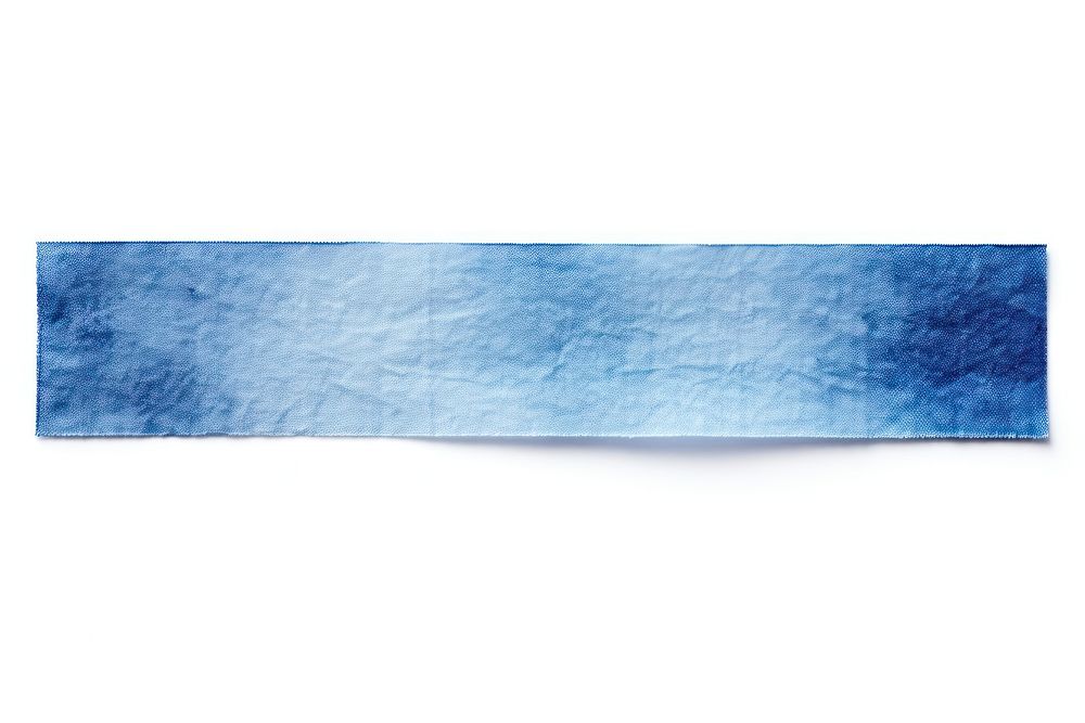 Blue pattern adhesive strip paper white background turquoise.