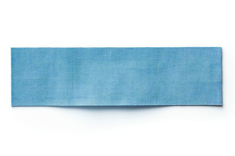 Blue pattern adhesive strip paper white background simplicity.