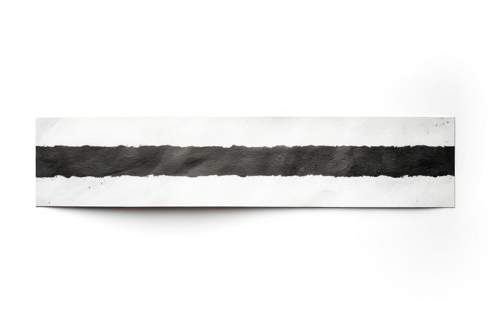 Black and white line pattern adhesive strip paper white background accessories.