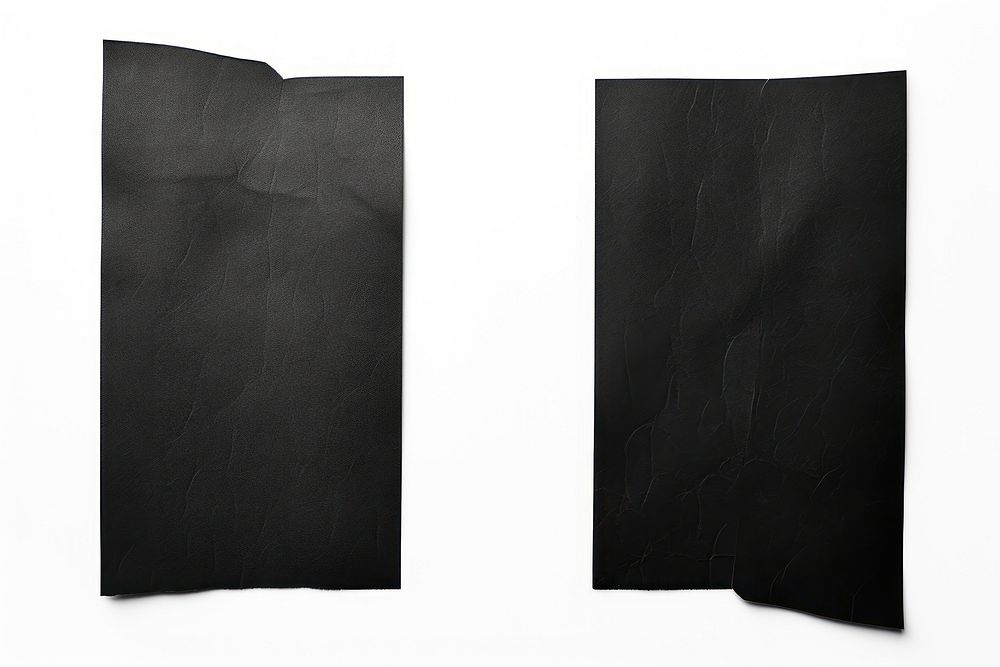 Black paper adhesive strip white background simplicity monochrome.