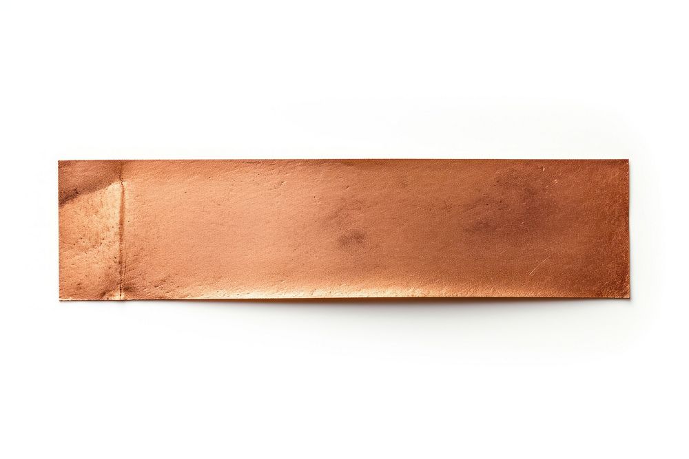 Bronze adhesive strip white background accessories rectangle.