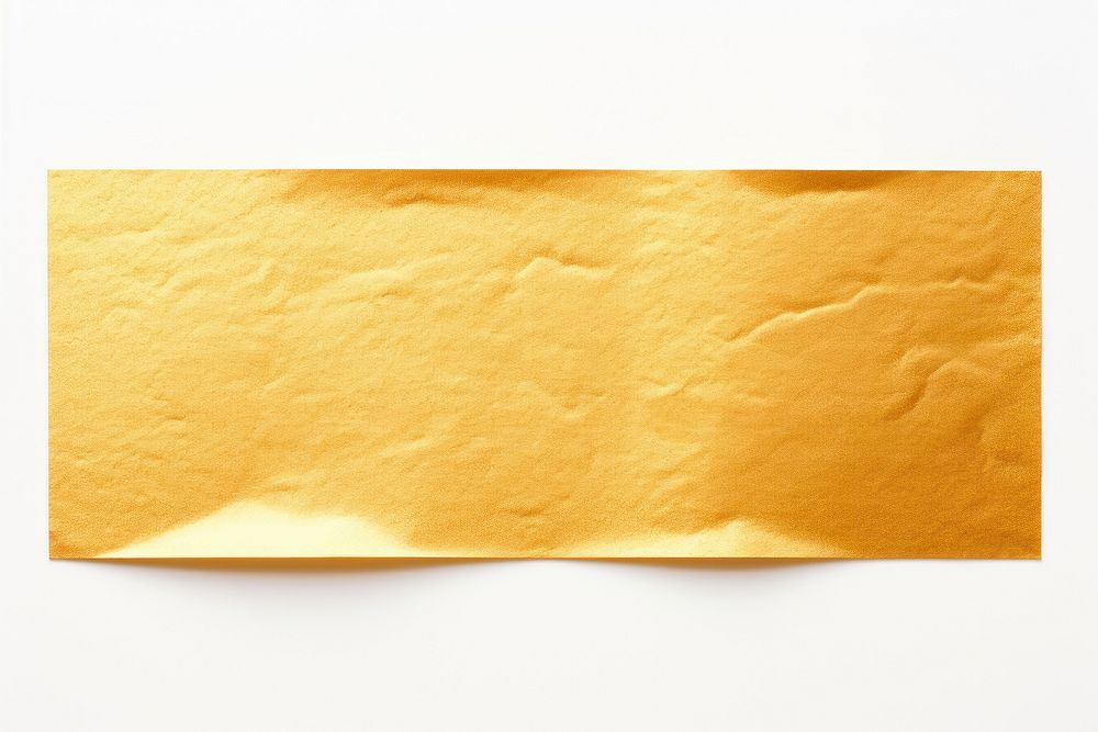 Gold paper adhesive strip backgrounds white background blackboard.