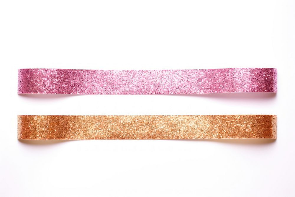 Glitter adhesive strip white background celebration accessories.