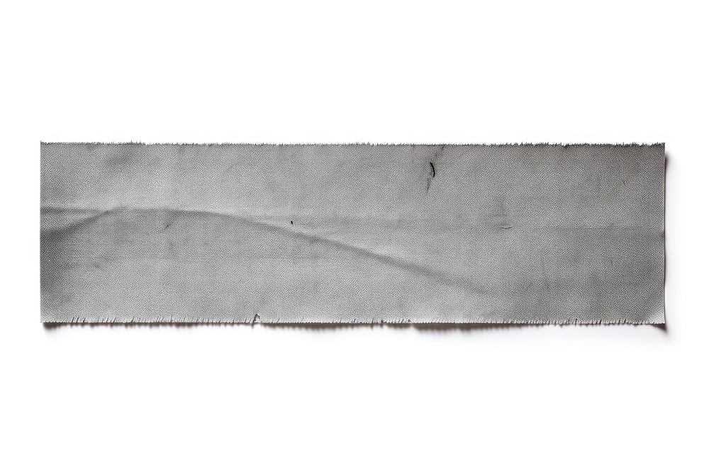 Grey adhesive strip backgrounds white background rectangle.