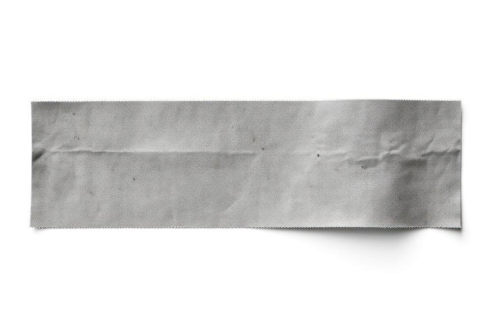 Grey adhesive strip paper linen white.