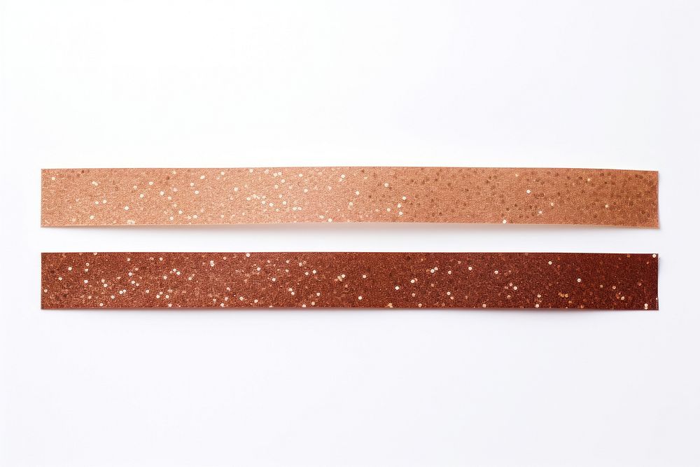 Dot pattern glitter adhesive strip wood white background rectangle.