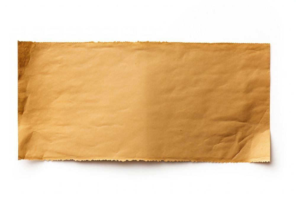 Brown paper adhesive strip white background blackboard rectangle.
