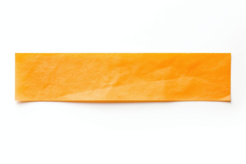 Orange paper adhesive strip white background blackboard rectangle.
