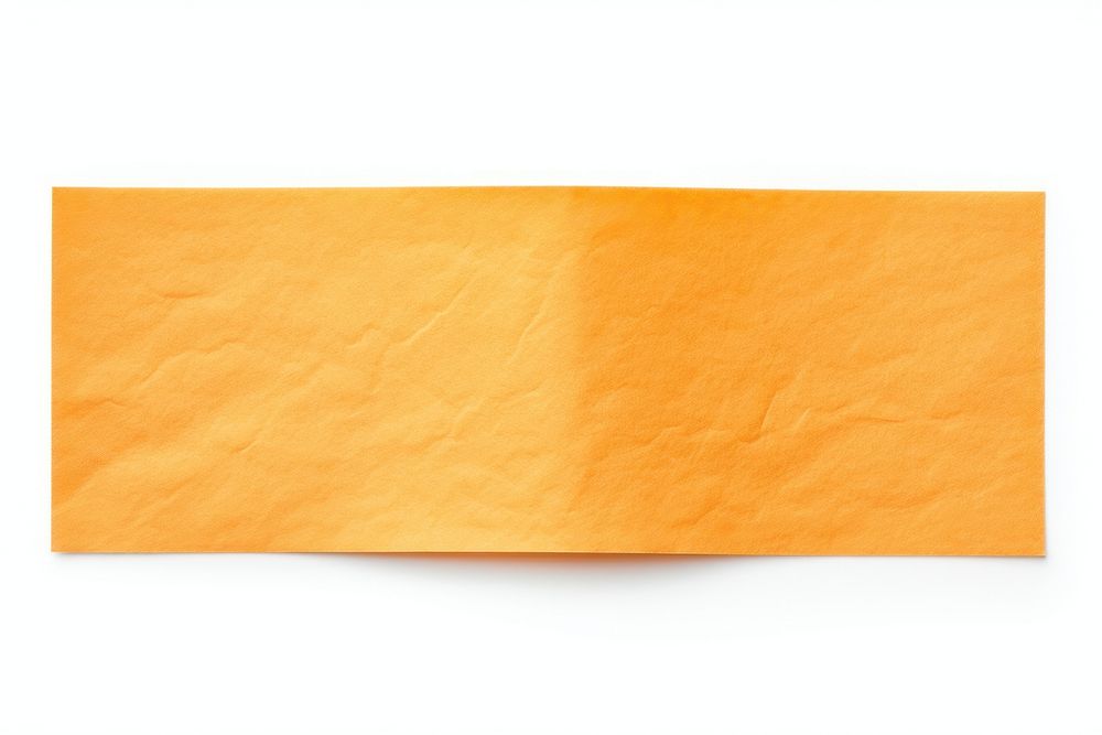 Orange paper adhesive strip backgrounds white background blackboard.