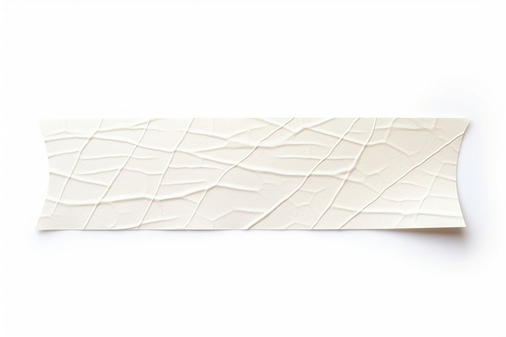 Line pattern adhesive strip white paper white background.