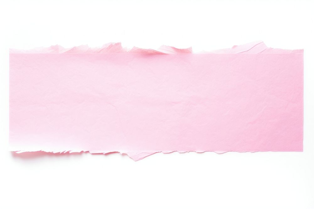 Pink paper adhesive strip backgrounds white background blackboard.