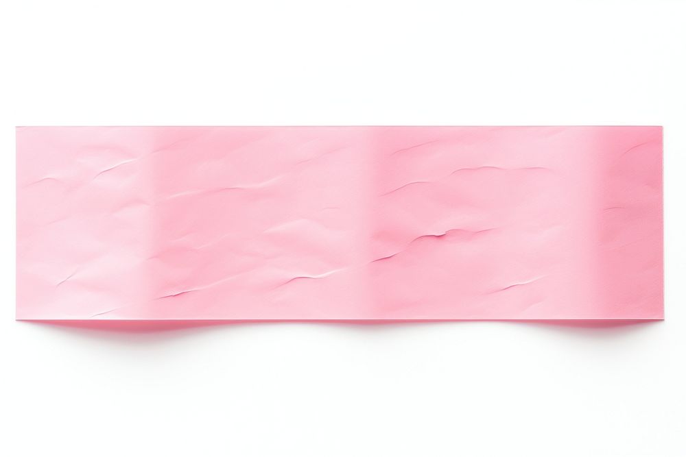 Pink paper adhesive strip white background accessories creativity.