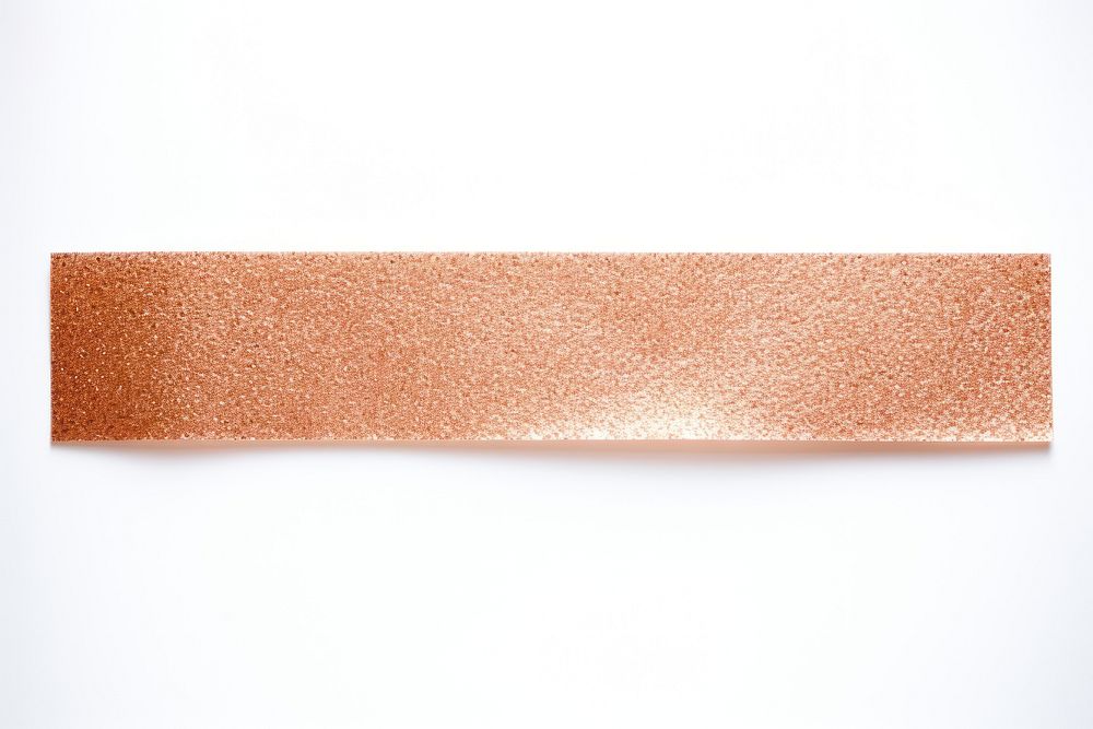 Rose gold glitter adhesive strip white background accessories rectangle.