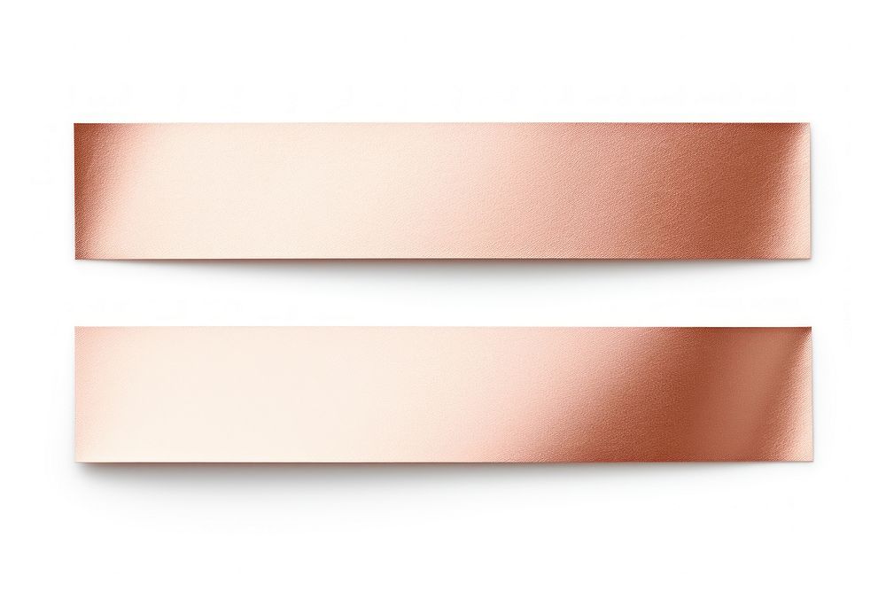 Rose gold adhesive strip backgrounds white background accessories.