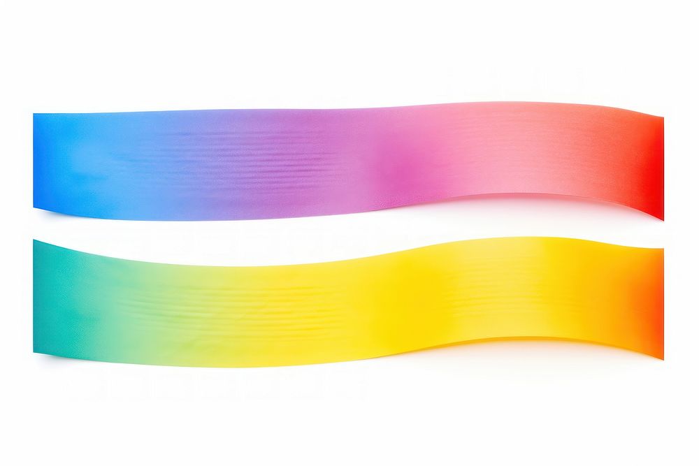 Rainbow adhesive strip backgrounds white background accessories.