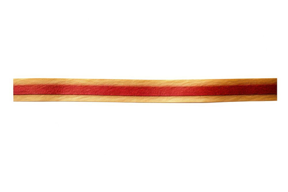 Red and gold line pattern adhesive strip white background accessories accessory.